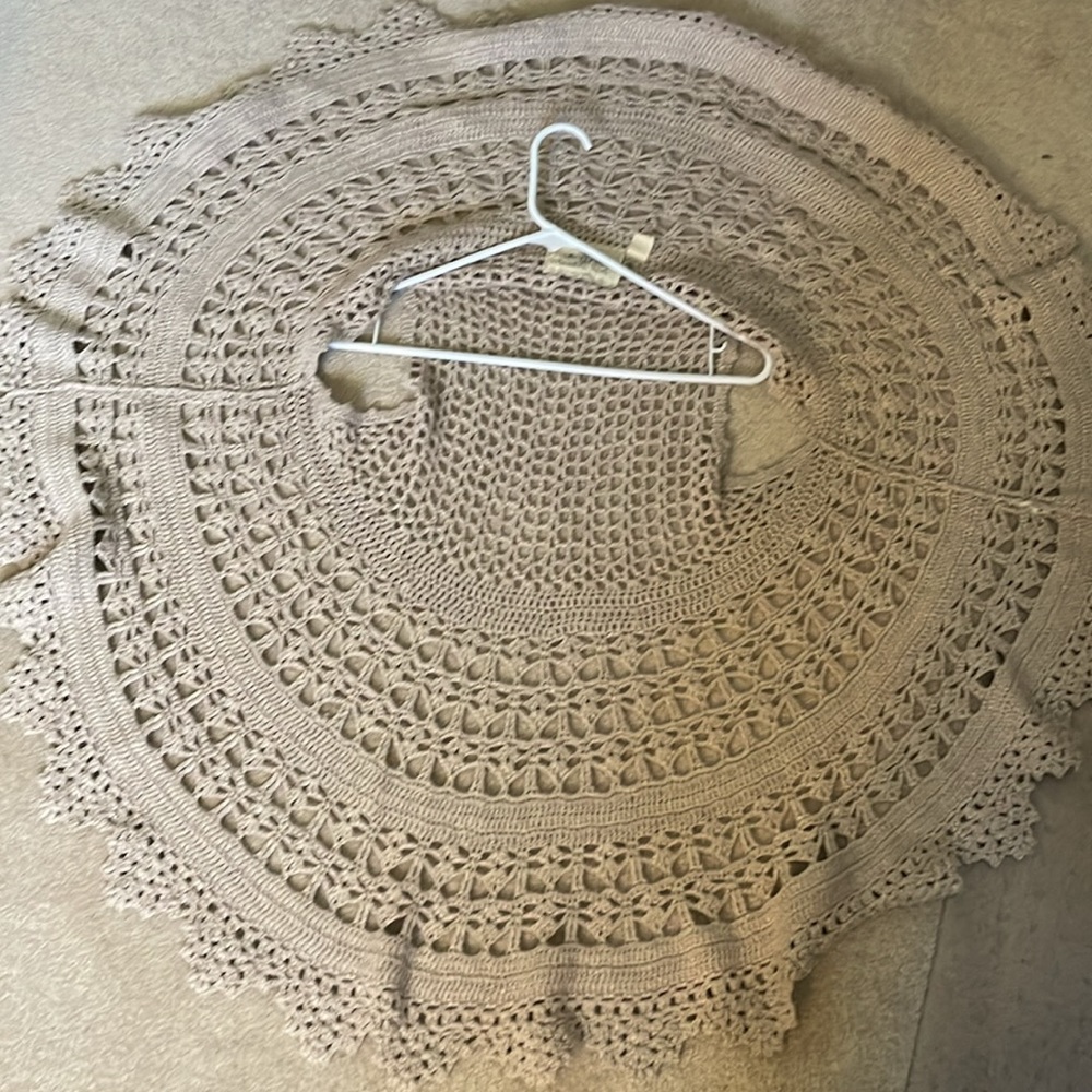 Anthropologie crochet sweater vest boho - Picture 8 of 9